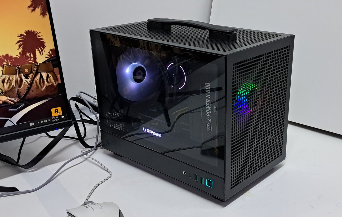 12TH GEN i5 12400F | 32GB DDR4 | RTX 4060 8GB | MECHINIST ITX MOTHERBOARD | 144 HERTZ LED SCREEN