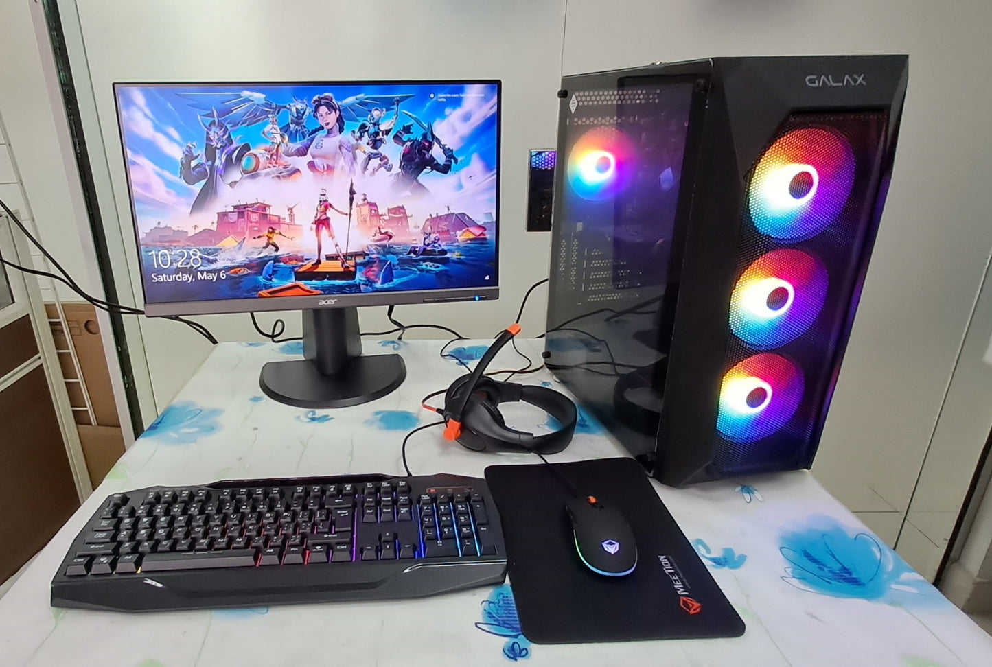 CORE i9 9900K 5.0GHZ, 32GB DDR4 RAM, NVIDIA RTX 2060 6GB GRAPHICS CARD, NEW GAMING 144 HERTZ GALAX WIDE LED SCREEN