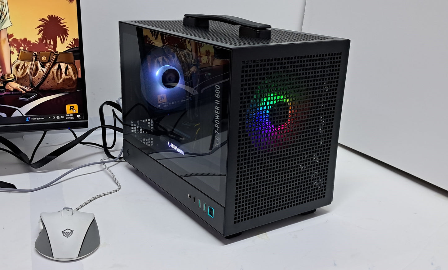 12TH GEN i5 12400F | 32GB DDR4 | RTX 4060 8GB | MECHINIST ITX MOTHERBOARD | 144 HERTZ LED SCREEN