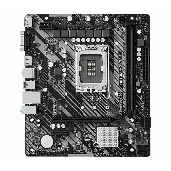 ASRock MB Sc LGA1700 H610M-HDV/M.2 R2.0, Intel H610, 2xDDR4, 1xDP, 1xHDMI, 1xVGA, mATX